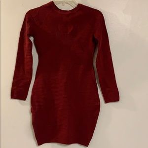 Burgundy stretchy xs Bebe dress